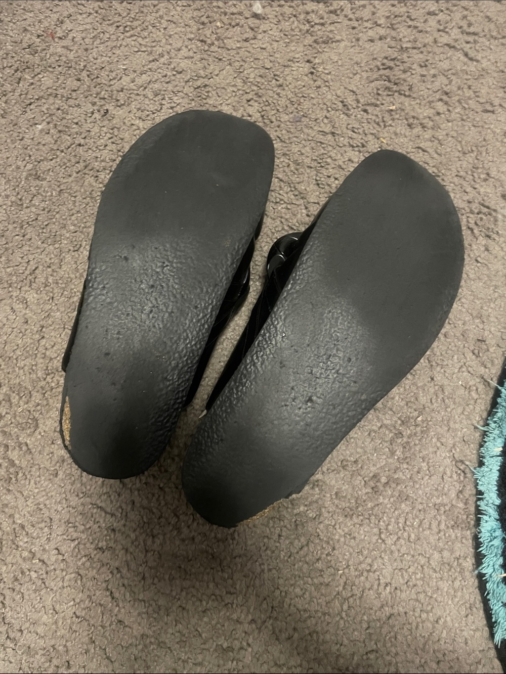JW ANDERSON Black Leather Slide with Gold Insole - Picture 5 of 6